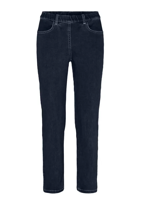 LauRie Straight Jeans Blå, Dam