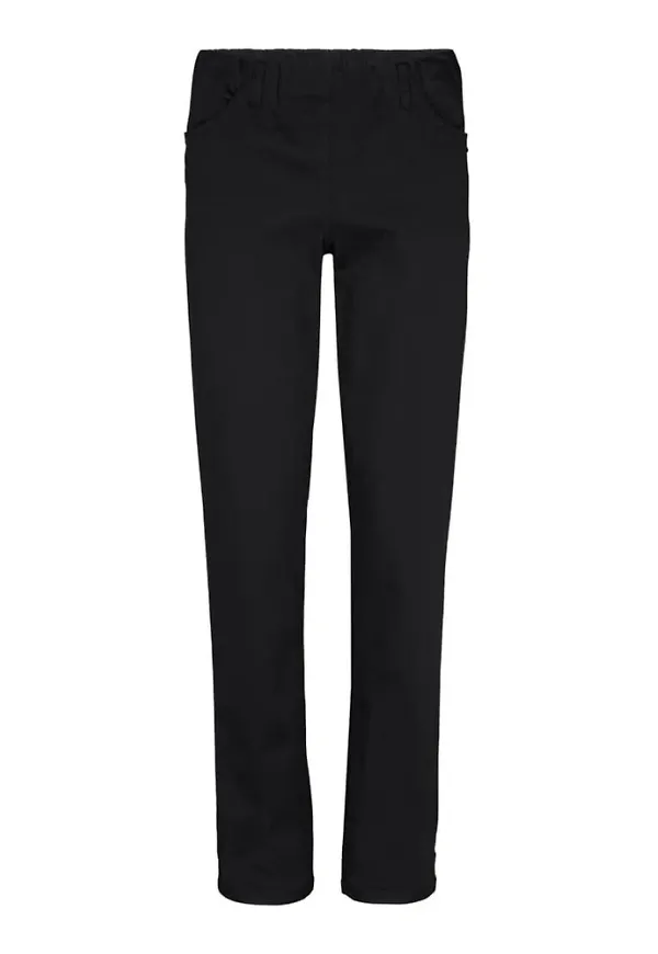LauRie Straight Trousers Svart, Dam