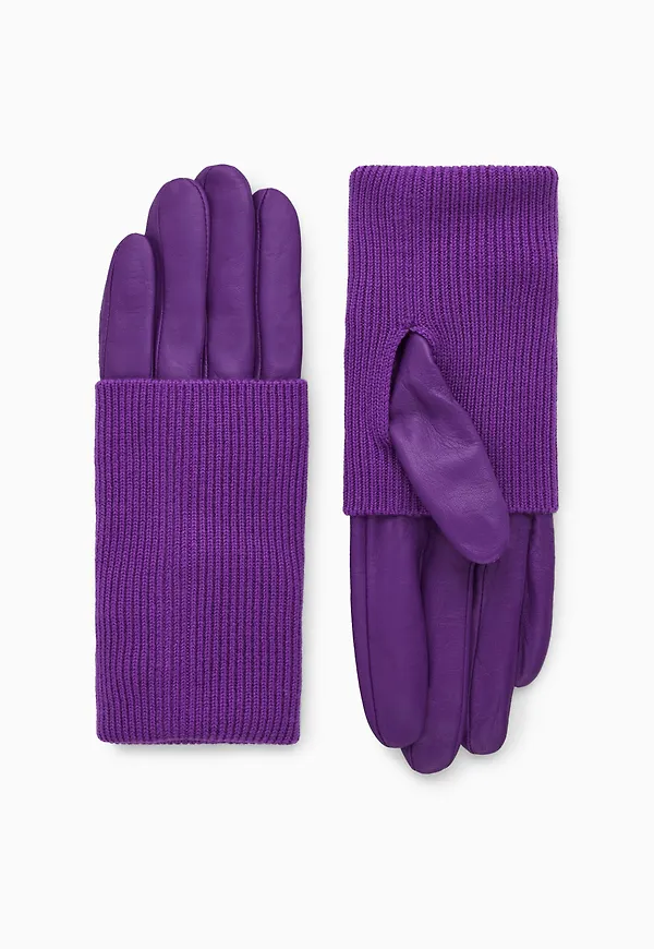 LAYERED LEATHER GLOVES