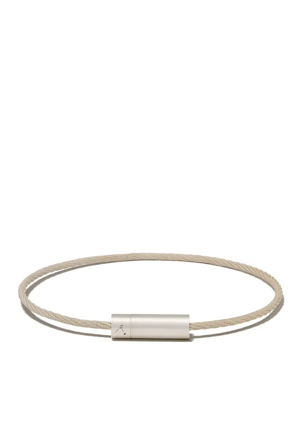 Le Gramme 7 Gram kabelarmband - Silverfärgad