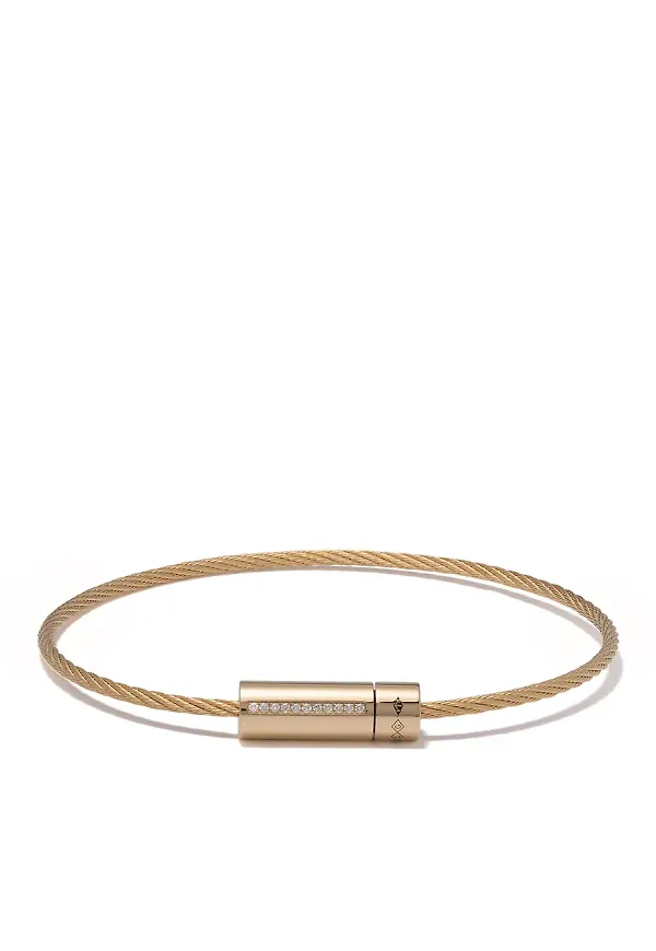 Le Gramme kabelarmband - Guldfärgad
