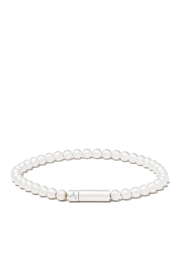 Le Gramme Le 25g pärlat armband - Silverfärgad