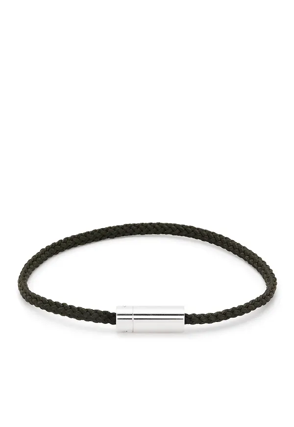Le Gramme Nato kabelarmband - Silverfärgad