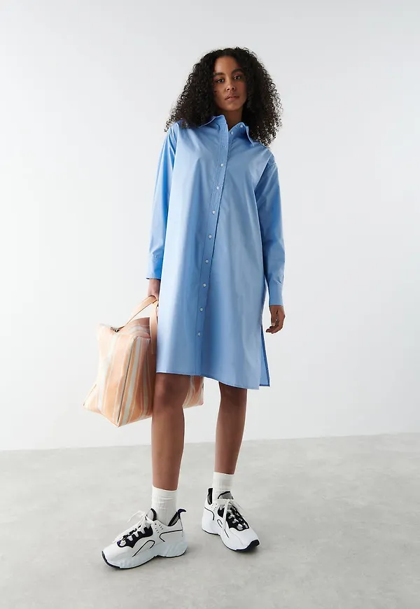 Leaf shirt dress