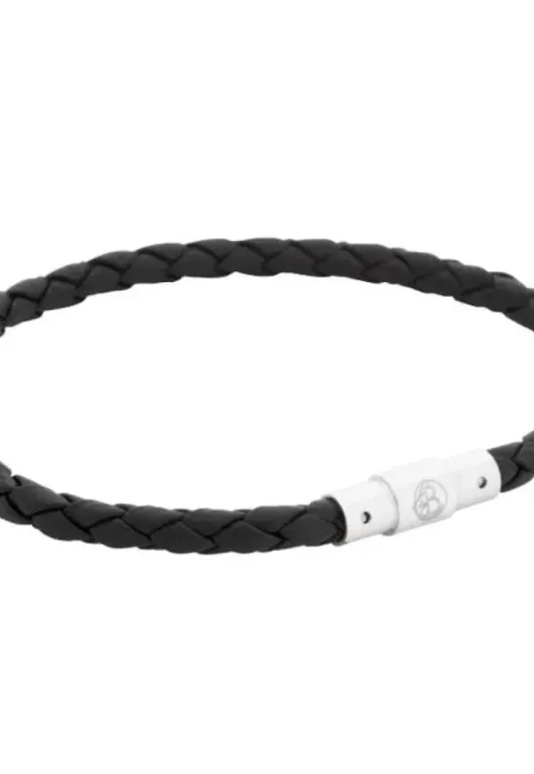 Leandro Leather Bracelet Grey