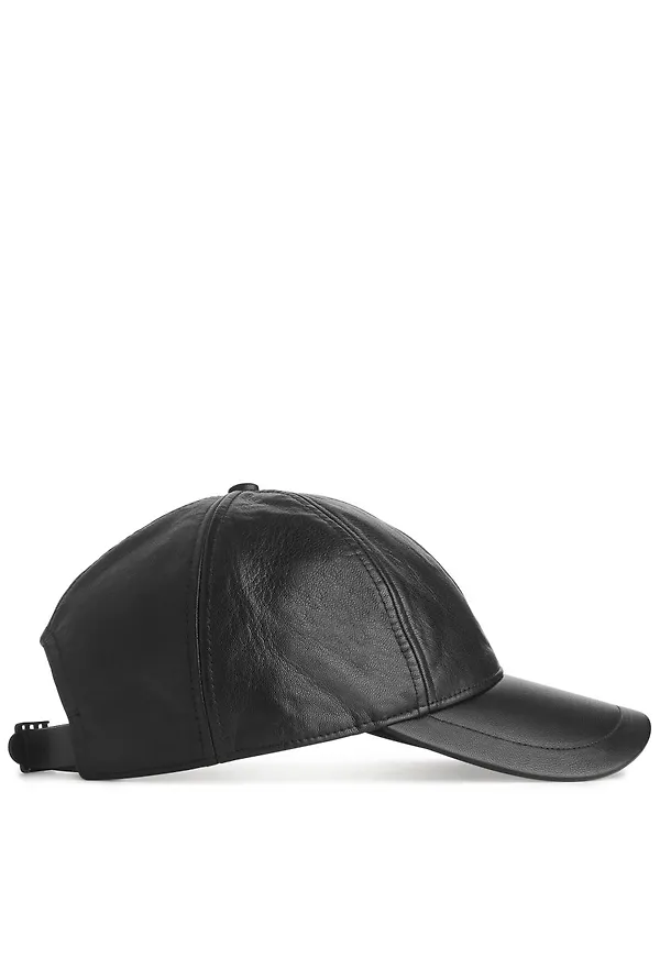 Leather Cap - Black