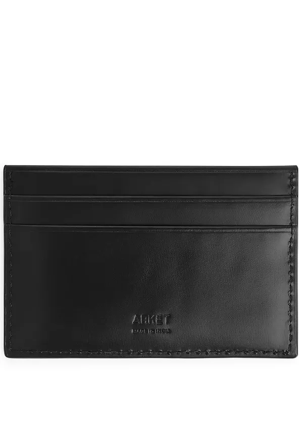 Leather Card Holder - Black