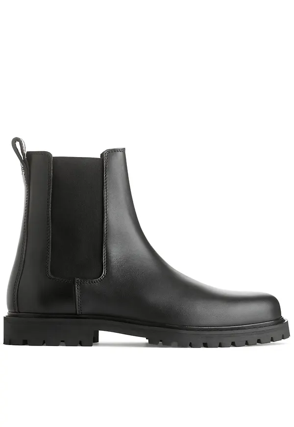 Leather Chelsea Boots - Black