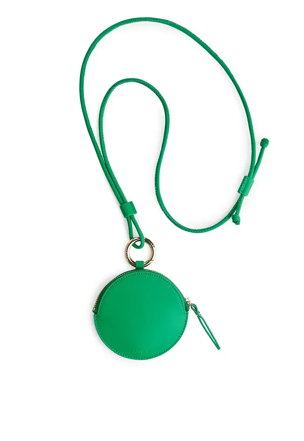 Leather Coin Pouch - Green