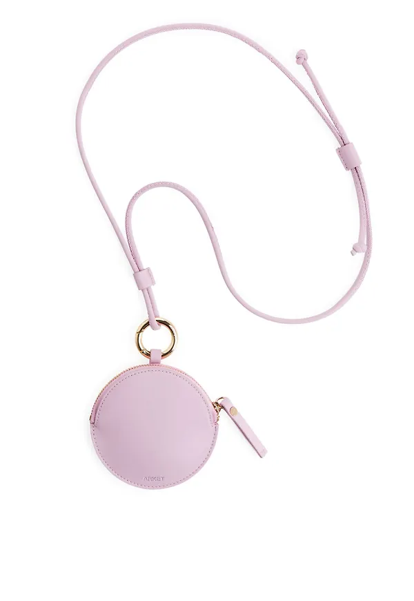 Leather Coin Pouch - Pink