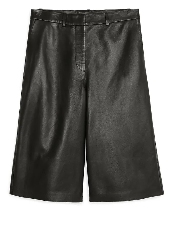 Leather Culottes - Black