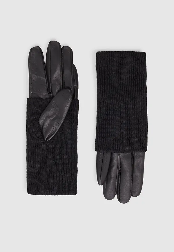 LAYERED LEATHER GLOVES