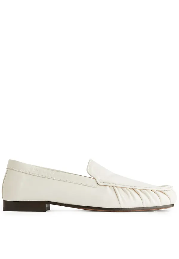 Leather Loafers - White
