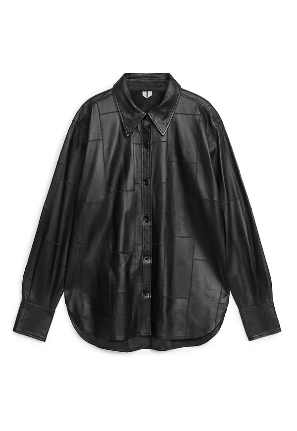 Leather Shirt - Black
