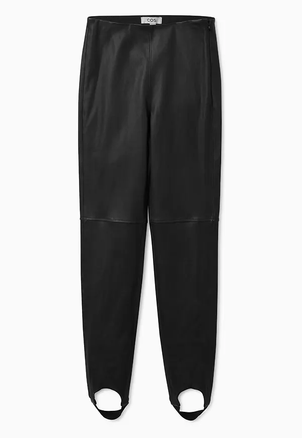 LEATHER STIRRUP LEGGINGS