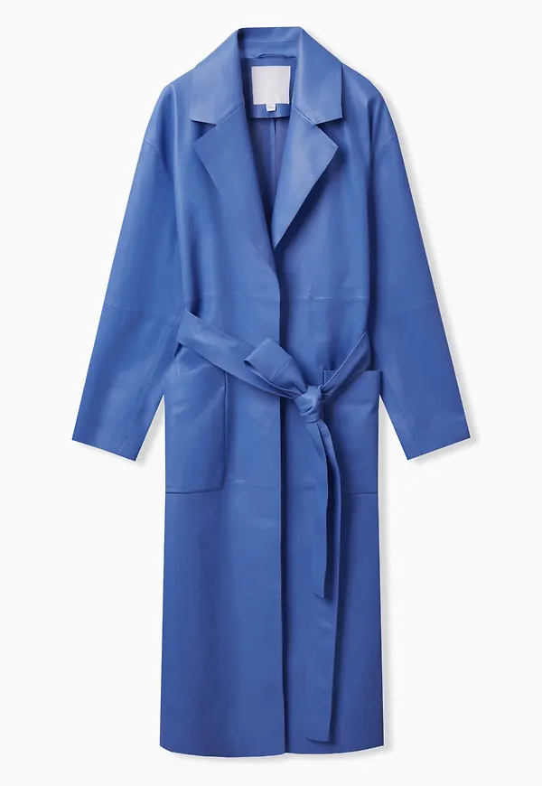 LEATHER TRENCH COAT