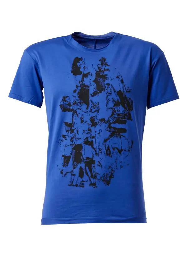 Leclaireur abstract print T-shirt - Blå