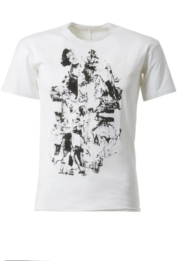 Leclaireur abstract print T-shirt - Vit
