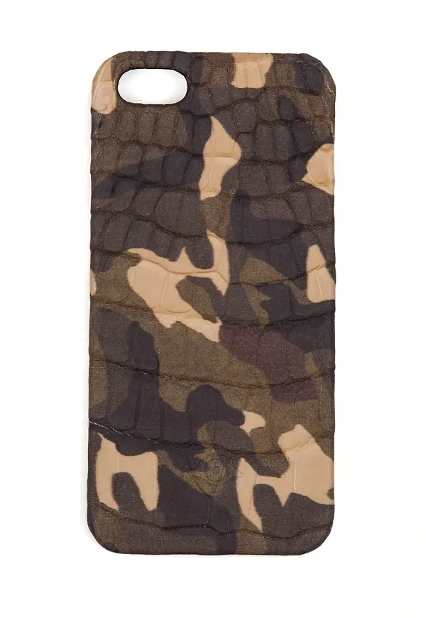 Leclaireur x L'Eclaireur kamouflagemönstrat iPhone 5-skal - Grön