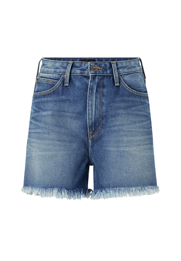 Lee - Jeansshorts Mom Short - Blå