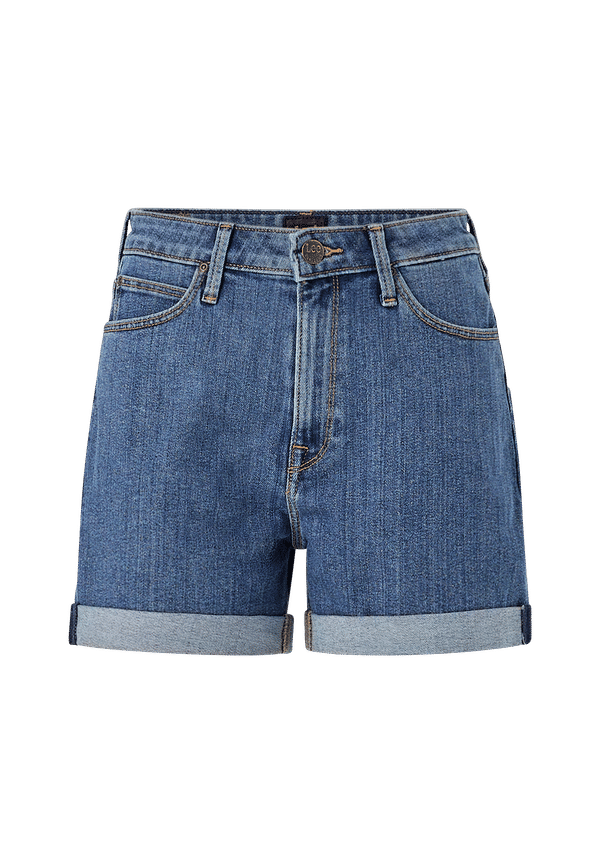 Lee - Jeansshorts Mom Short - Blå