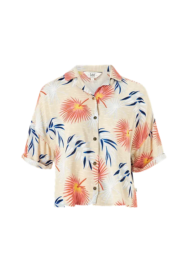 Lee - Skjorta Floral Resort Shirt - Natur