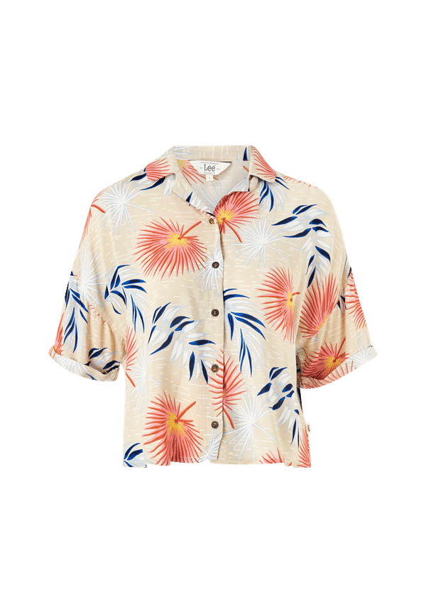Lee - Skjorta Floral Resort Shirt - Natur