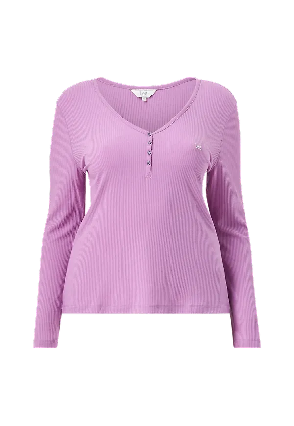 Lee - Topp LS Henley - Lila