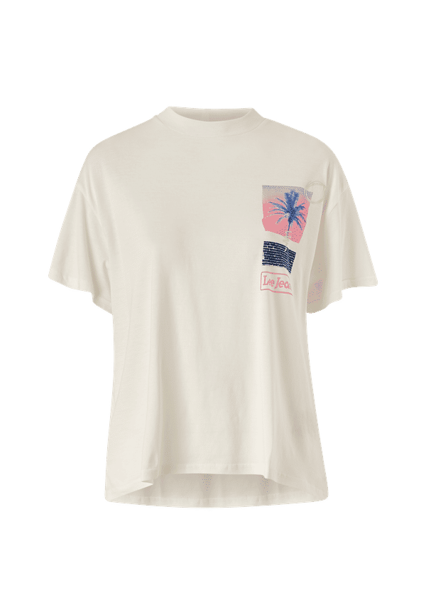 Lee - Topp Oversized Tee - Natur