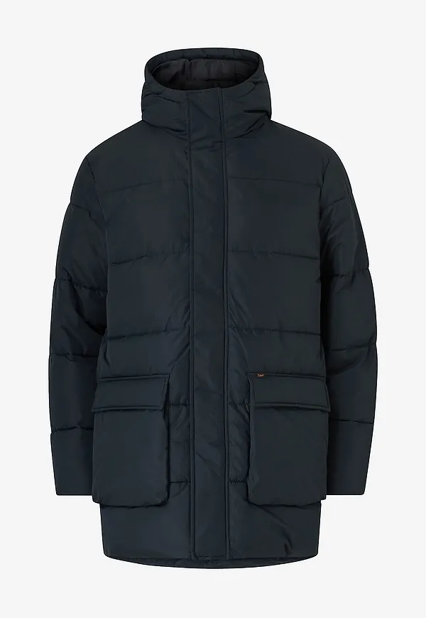 Lee - Jacka Long Puffer Jacket - Svart
