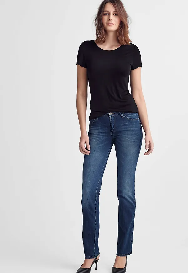 Lee - Jeans Marion Straight - Blå - W28/L33