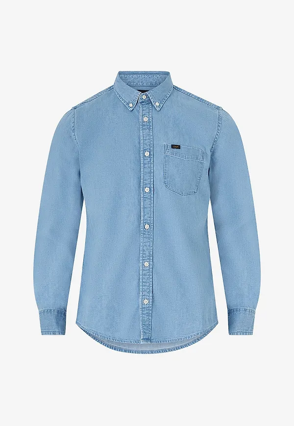 Lee - Jeansskjorta Lee Button Down - Blå