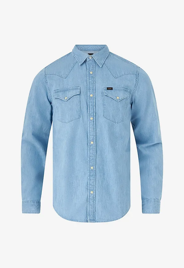 Lee - Jeansskjorta Regular Western Shirt - Blå
