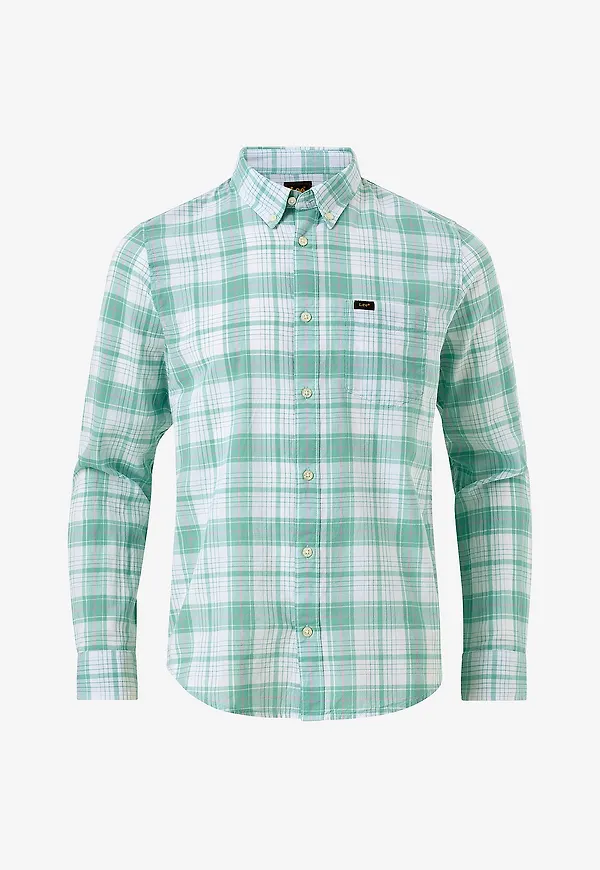 Lee - Skjorta Lee Button Down - Grön