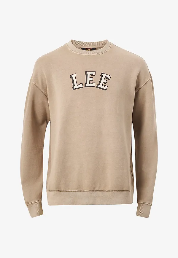 Lee - Sweatshirt Applique Crew - Brun