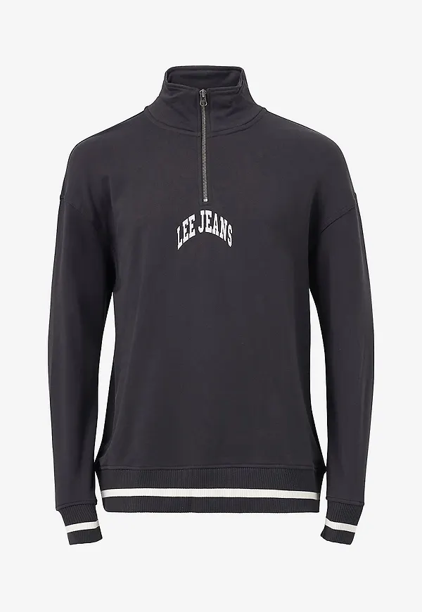 Lee - Sweatshirt Half Zip Seasonal Sws - Svart