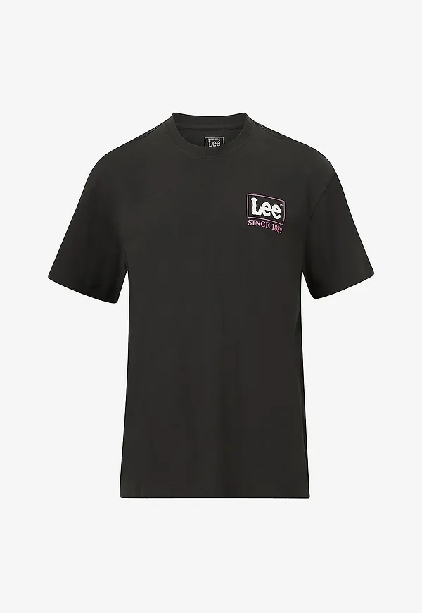 Lee - T-shirt Loose Logo Tee - Svart