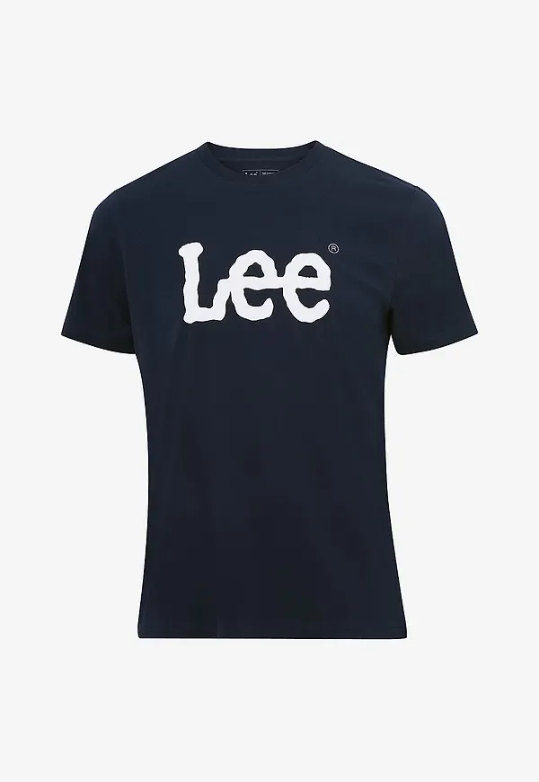 Lee - T-Shirt Woobly Logo Tee - Blå