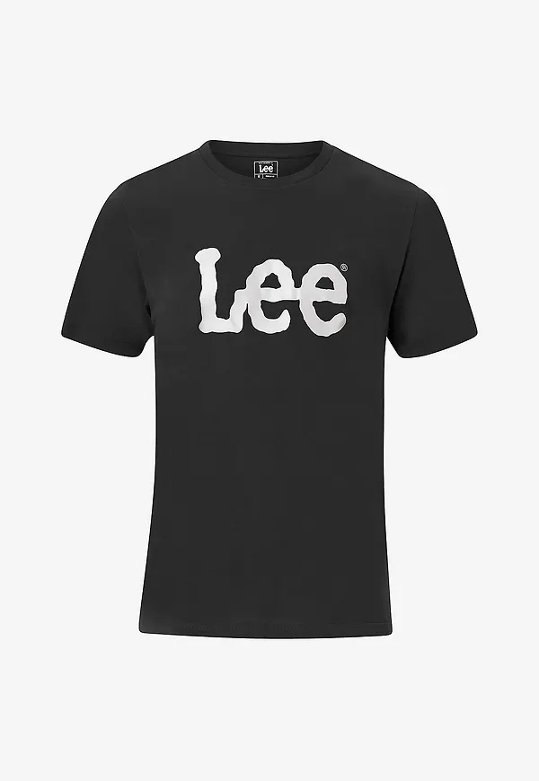 Lee - T-Shirt Woobly Logo Tee - Svart