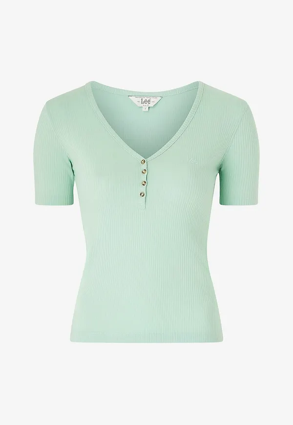Lee - Topp SS Henley - Grön