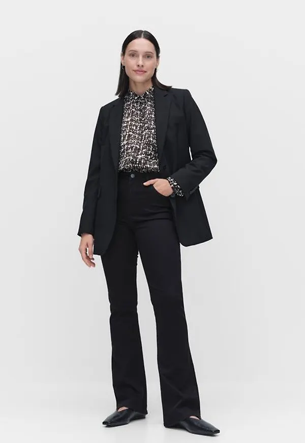 MQ Marqet Lee Breese Boot Bootcut & Flared Jeans Black Rinse Dam 32