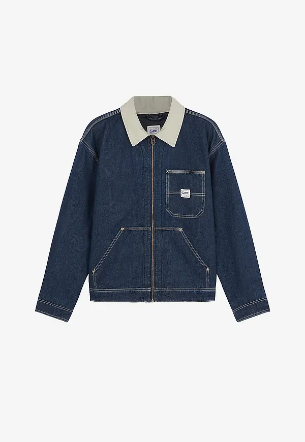 Lee - Jeansjacka 91w Lined WW Jacket Rinse - Blå