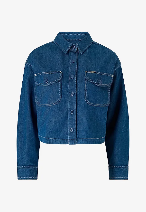 Lee - Jeansskjorta Flap Pocket - Blå