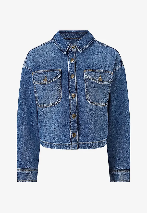 Lee - Jeansskjorta Flap Pocket Shirt - Blå