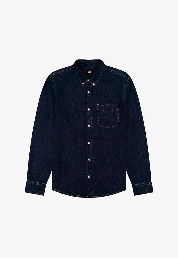 Lee - Jeansskjorta Lee Button Down - Blå