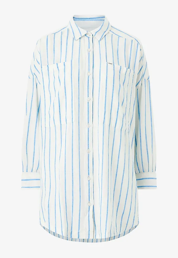 Lee - Linneklänning Relaxed Shirt Dress - Vit