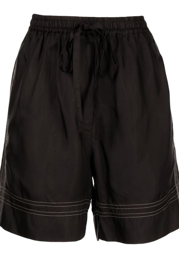 Lee Mathews knälånga shorts med stygndetalj - Svart