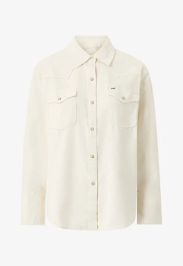 Lee - Manchesterskjorta Essential Western Shirt - Natur