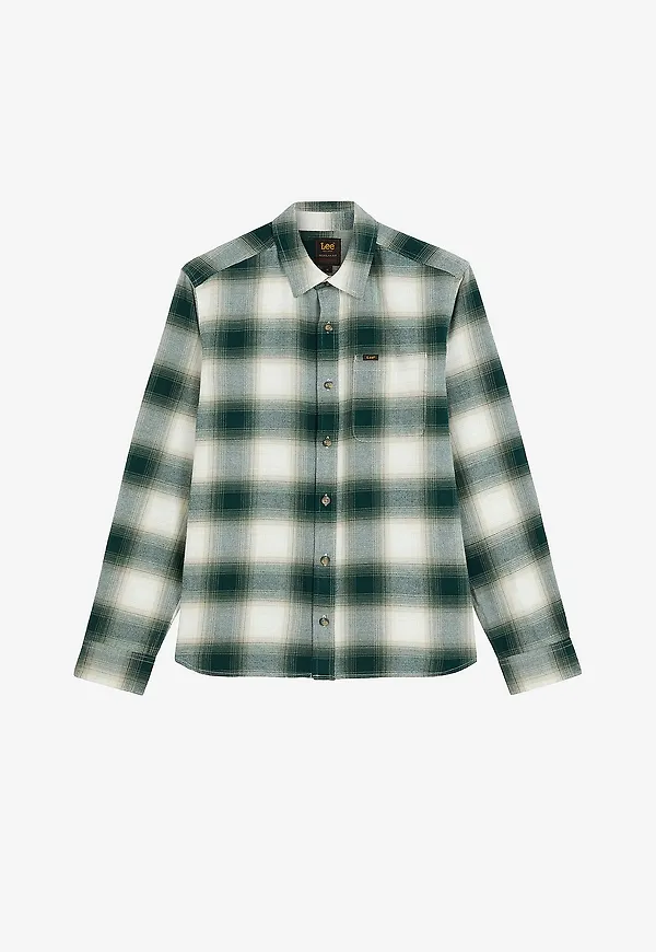 Lee - Skjorta Leesure Shirt Ponderosa Pine - Grön