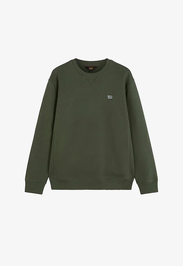 Lee - Sweatshirt Patch Crew Sws Deep Depths - Grön